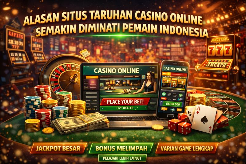 Alasan Situs Taruhan Casino Online Semakin Diminati Pemain Indonesia